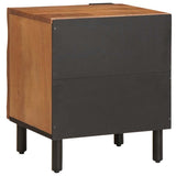 Bedside Cabinet 2 pcs Brown 40 x 33 x 46 cm Solid Mango Wood 4017897