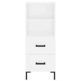 Highboard White 34.5x34x180 cm Engineered Wood 3200257