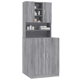 Washing Machine Cabinet Grey Sonoma Engineered Wood 3120183