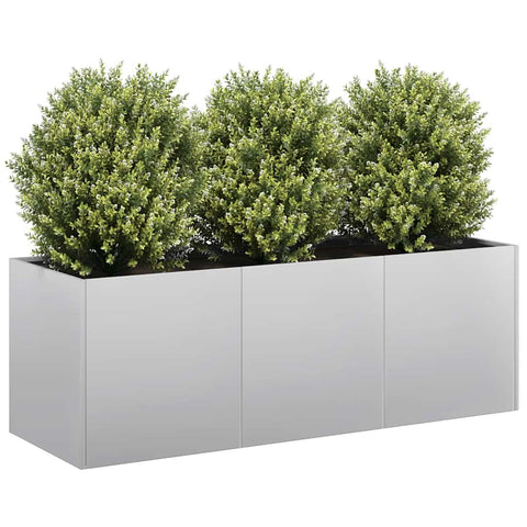 ZNTS Planter 120x40x40 cm Galvanised Steel 860680