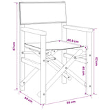 Dining Chair Folding Brown and Light Grey 56 x 54 x 87 cm 42032680
