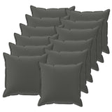 Cushion with Pillow HOUTEN 12 pcs Anthracite Polyester 932976