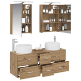 Bathroom Furniture Set 5 pcs Artisan Oak 3407038