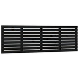 Wall Headboard Black 166x3x63 cm Solid Wood Pine 824752