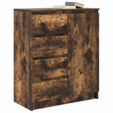Sideboard with Drawers Smoked Oak 71x35x84 cm Engineered Wood 861584