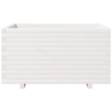 Garden Planter White 90x60x49.5 cm Solid Wood Pine 3282565