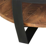 289616 Coffee Table 65x65x32 cm Solid Acacia Wood