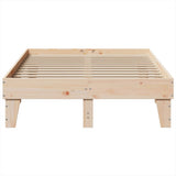 Bed Frame without Mattress 135x190 cm Double Solid Wood Pine 855370