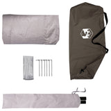 Backpacking Tent Brown and Grey 4-Person 42019354