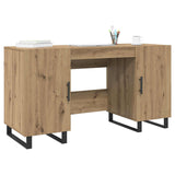 Desk with Shelf Artisan oak 140 x 50 x 75 cm Engineered wood 879529