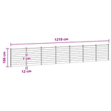 Fence Panel 7 pcs WPC and Aluminium Black 3429417