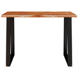 Dining Table with Live Edge 110x70x75 cm Solid Wood Acacia 353288