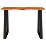 ZNTS Dining Table with Live Edge 110x70x75 cm Solid Wood Acacia 353288