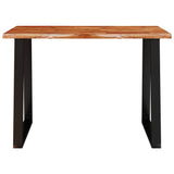 ZNTS Dining Table with Live Edge 110x70x75 cm Solid Wood Acacia 353288