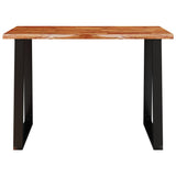 Dining Table with Live Edge 110x70x75 cm Solid Wood Acacia 353288