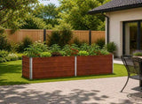 Raised Garden Bed Rusty 160 x 40 x 55 cm corton 8006248