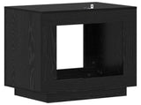 Side Table Black Oak 60 x 40 x 65 cm Engineered Wood 899896