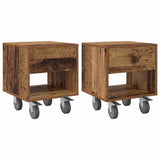 Bedside Table 2 pcs Old Wood 40.5 x 40 x 48 cm Engineered Wood 891069