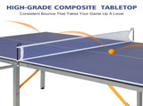 Professional Table Tennis Table, Foldable Movable Ping Pong Table Indoor Outdoor Regulation Size, W5817P501576