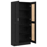 Book Cabinet Black Oak 82.5 x 30.5 x 185 cm Engineered Wood 3394793