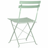 Garden Folding Chair 2 pcs Light Mint 42 x 46 x 82cm Metal 42002958