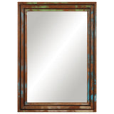 Bathroom Mirror 50x70 cm Solid Wood Acacia and Glass 377593