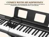 GPP-101 88 Key Full Size Semi-Weighted Standard Keyboards Digital Piano with MIDI Bluetooth, 24176485
