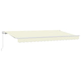 Retractable Awning Cream 350 x 200 cm Fabric 3329627