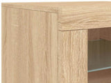 Sideboard with LED Lights Sonoma Oak 162x37x67 cm 3208997