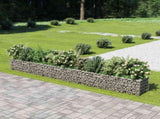 143565 Gabion Raised Bed Galvanised Steel 450x50x50 cm