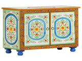 321665 Hand Painted Sideboard 70x35x60 cm Solid Mango Wood