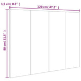 811028 Bed Headboard Sonoma Oak 120x1,5x80 cm Engineered Wood