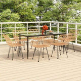 Garden Dining Set Black 3157849