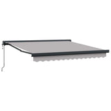 Retractable Awning Manual Light grey 300 x 250 cm Fabric, Metal 3330102