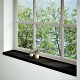 Window Sills 2 pcs Brown Black 140x25x2 cm Solid Wood Oak 4009187