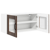 Wall Glass Cabinet PORTO Brown Oak 80 x 31 x 40 cm 885302