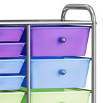 XXL 15-Drawer Mobile Storage Trolley Multicolour Plastic 320410