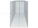 Gabion Basket with Cover 600x100x200 cm Galvanised Iron 3295235