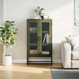 Highboard Olive Green 68x39x123 cm Steel 853360