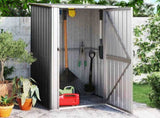 Garden Shed Anthracite 118.5x97x209.5 cm Galvanised Steel 150901