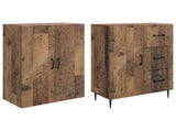 Cabinet Set 2 pcs Old Wood 66 x 34.5 x 89.5 cm Engineered Wood 3416662