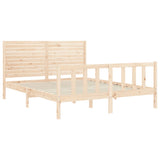 Bed Frame without Mattress 160x200 cm Solid Wood Pine 3193216