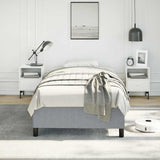 Bed Frame without Mattress Light Grey 100x203 cm Twin XL Fabric 347101