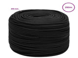 Multipurpose Utility Rope 10 mm 250 m Black PP 645 kg Max Load 3472784
