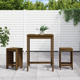 3 Piece Garden Bar Set Honey Brown Solid Wood Pine 3157736