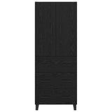 Highboard with Drawer 2 pcs Black Oak 69.5 x 34 x 180 cm 3416239