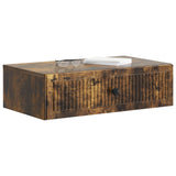 Wall-Mounted Side Table Smoked Oak 59 x 34.5 x 17 cm 897980