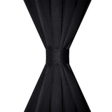 2 pcs Black Slot-Headed Blackout Curtains 135 x 245 cm 130370