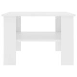 Coffee Table White 60x60x42 cm Engineered Wood 800207