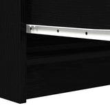 Sideboard Black Oak 100x35x76 cm Engineered Wood 3328499